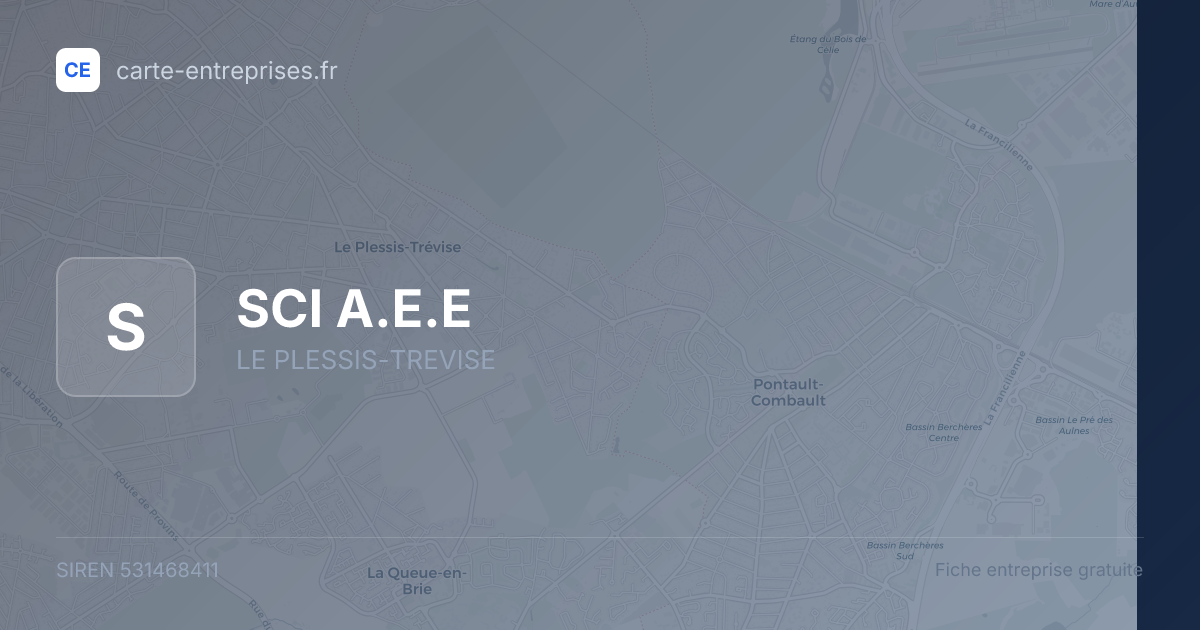 SCI A.E.E — 531468411 — fiche entreprise