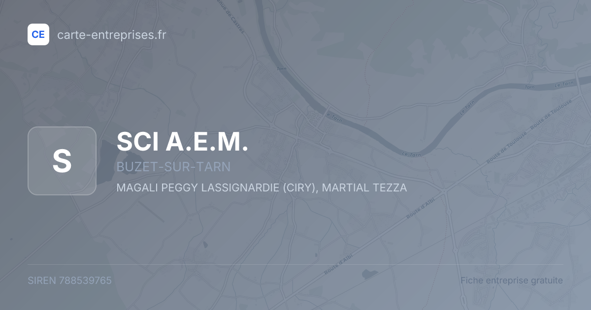 SCI A.E.M. — 788539765 — fiche entreprise