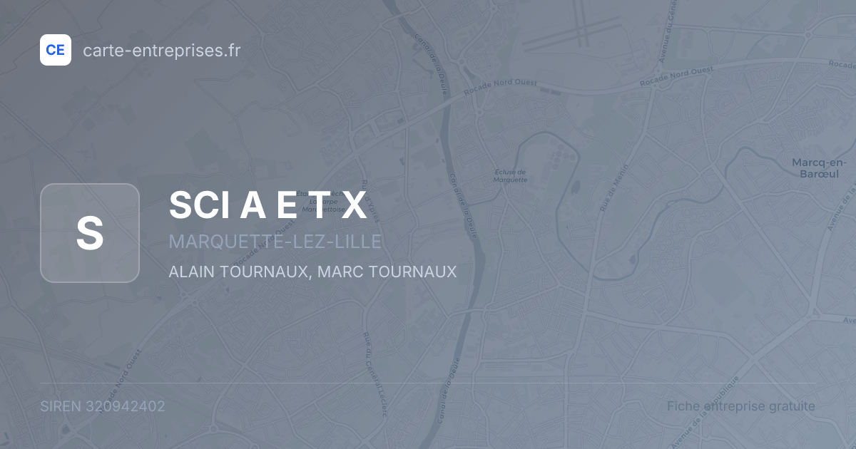 SCI A E T X — 320942402 — fiche entreprise