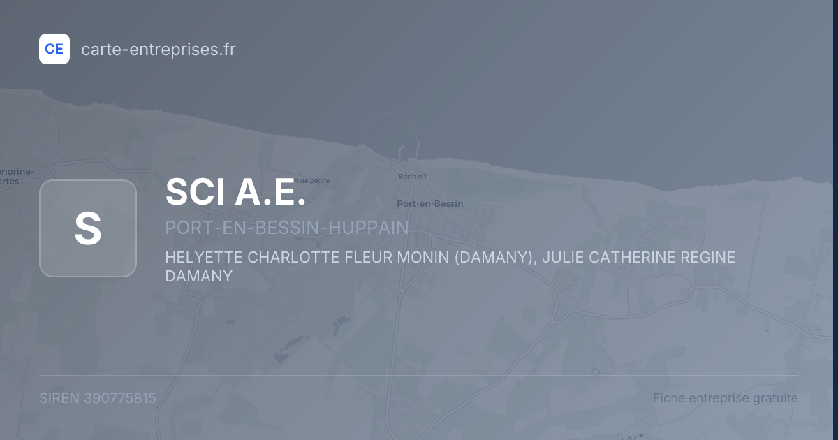 SCI A.E. — 390775815 — fiche entreprise