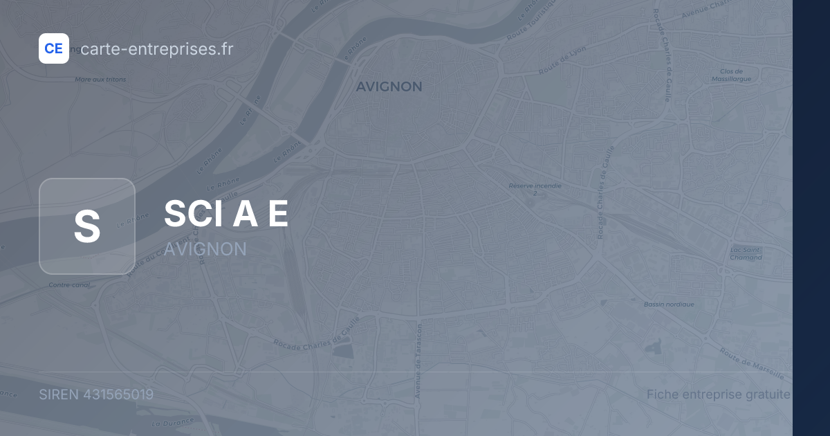 SCI A E — 431565019 — fiche entreprise
