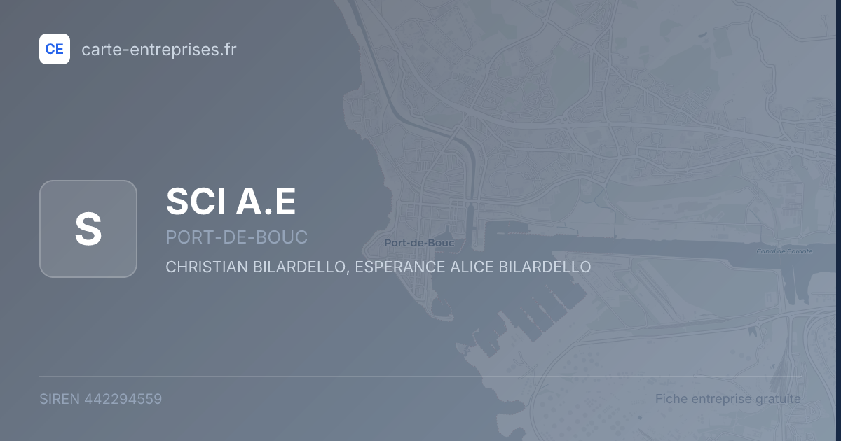 SCI A.E — 442294559 — fiche entreprise
