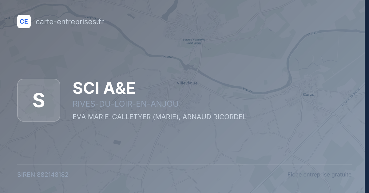 SCI A&E — 882148182 — fiche entreprise
