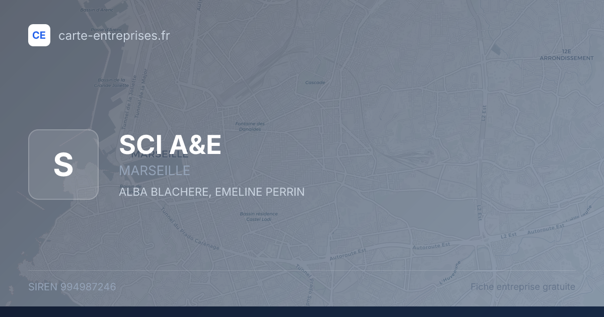 SCI A&E — 994987246 — fiche entreprise