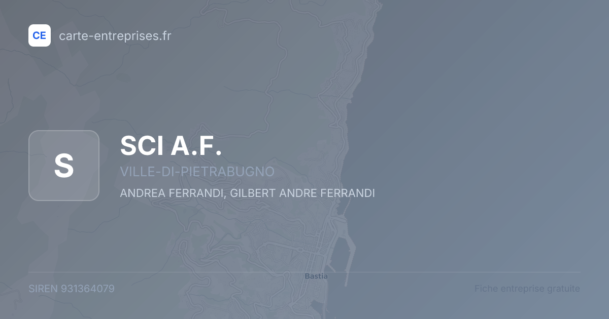 SCI A.F. — 931364079 — fiche entreprise