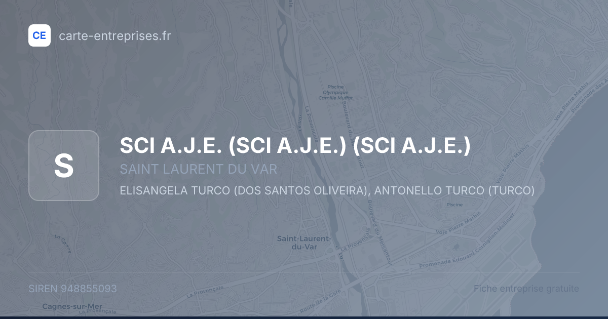 SCI A.J.E. (SCI A.J.E.) (SCI A.J.E.) — 948855093 — fiche entreprise