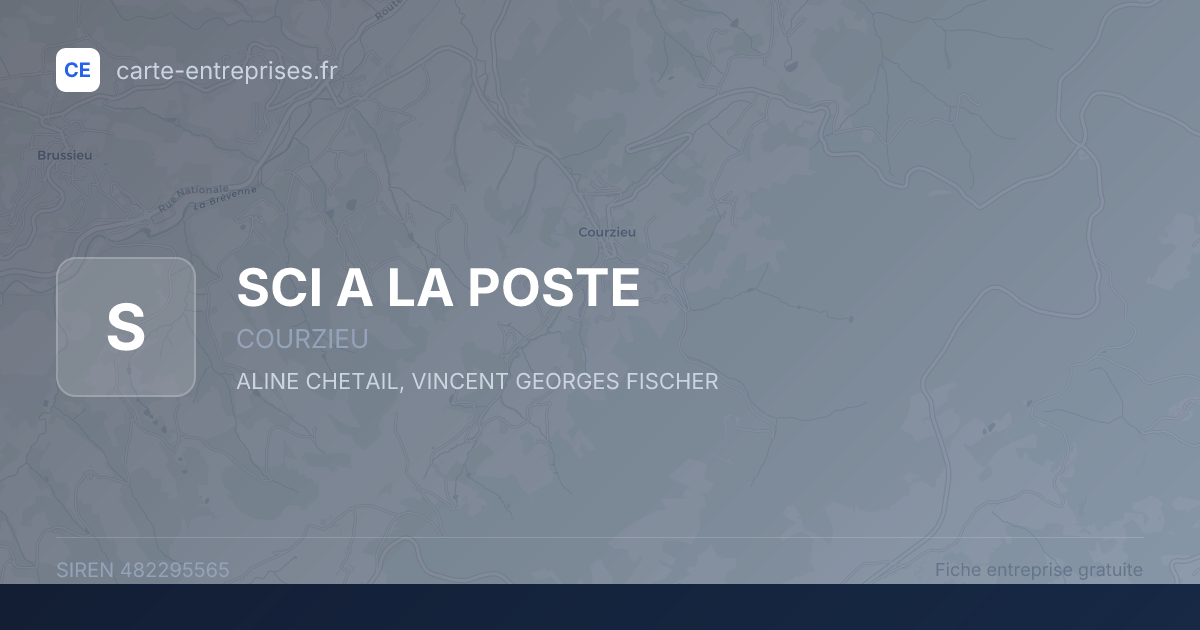 SCI A LA POSTE — 482295565 — fiche entreprise