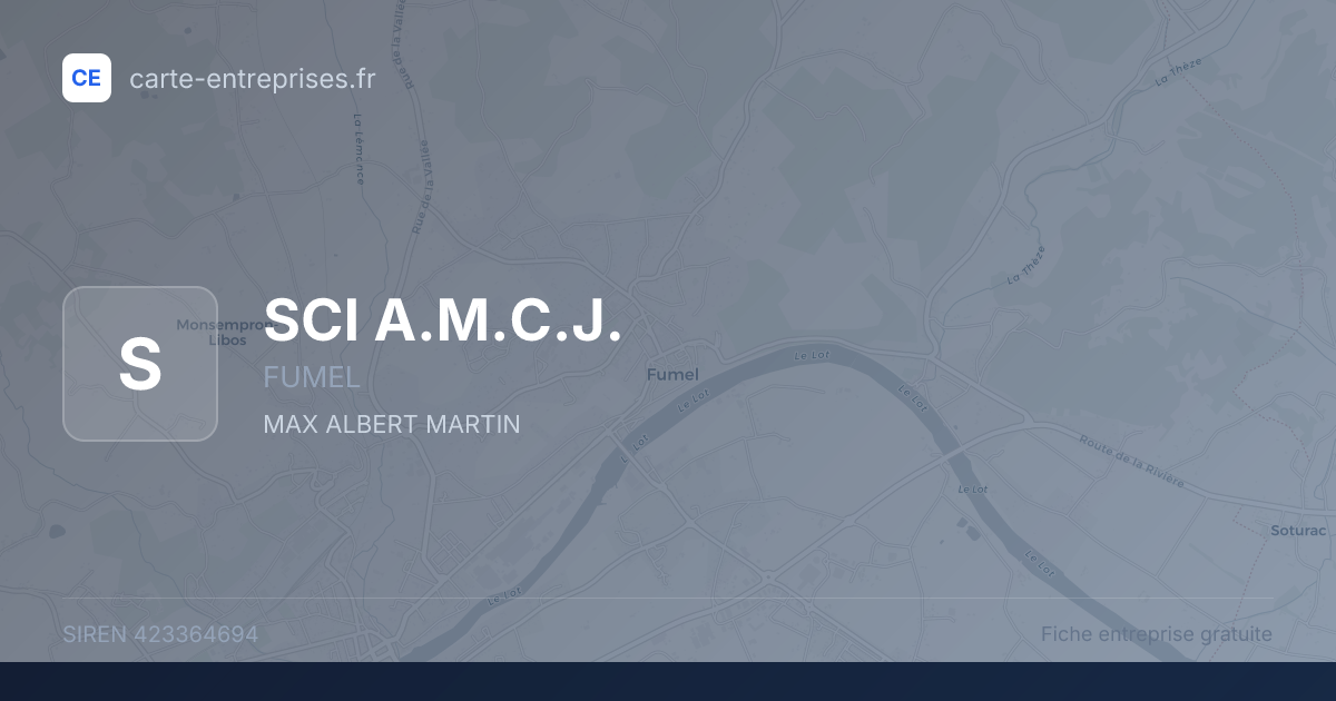 SCI A.M.C.J. — 423364694 — fiche entreprise
