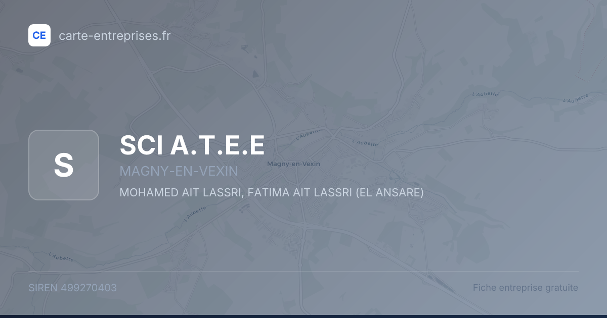 SCI A.T.E.E — 499270403 — fiche entreprise