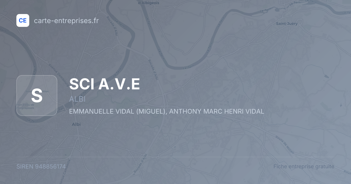SCI A.V.E — 948856174 — fiche entreprise