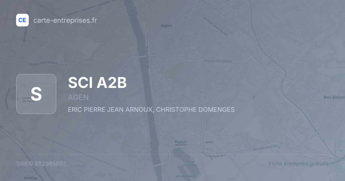 SCI A2B — 482985892 — fiche entreprise