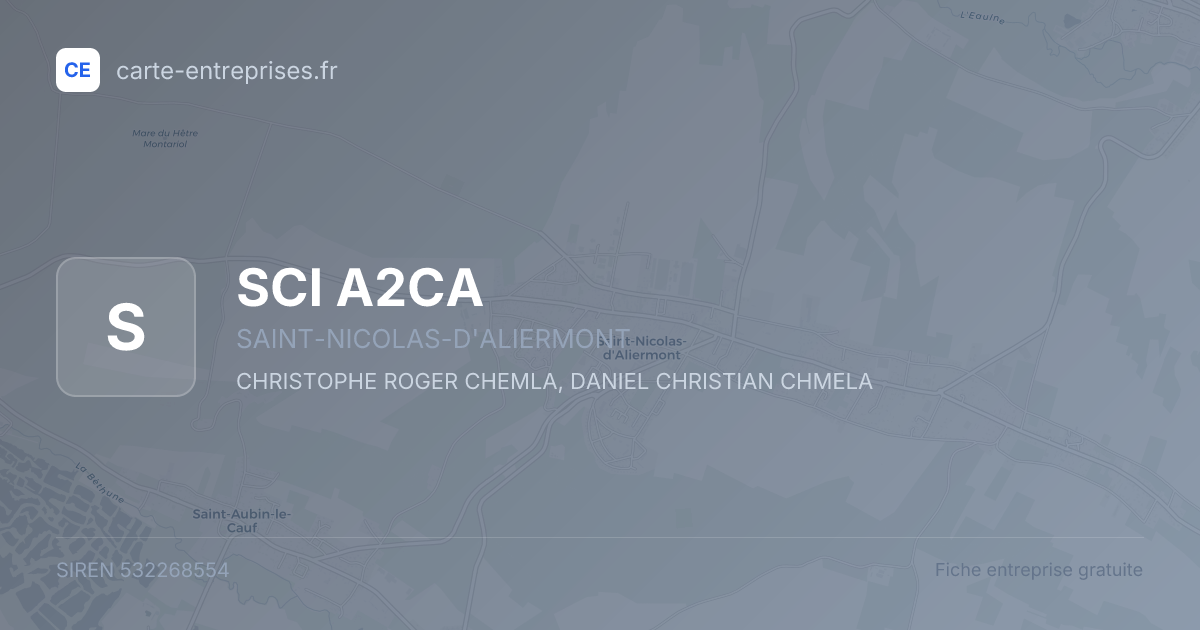 SCI A2CA — 532268554 — fiche entreprise