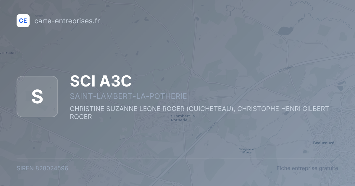 SCI A3C — 828024596 — fiche entreprise