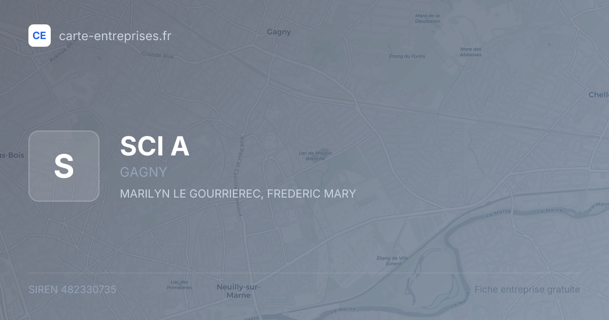 SCI A — 482330735 — fiche entreprise