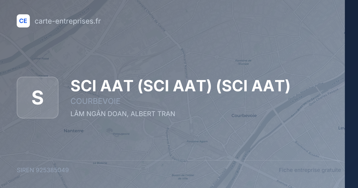 SCI AAT (SCI AAT) (SCI AAT) — 925385049 — fiche entreprise