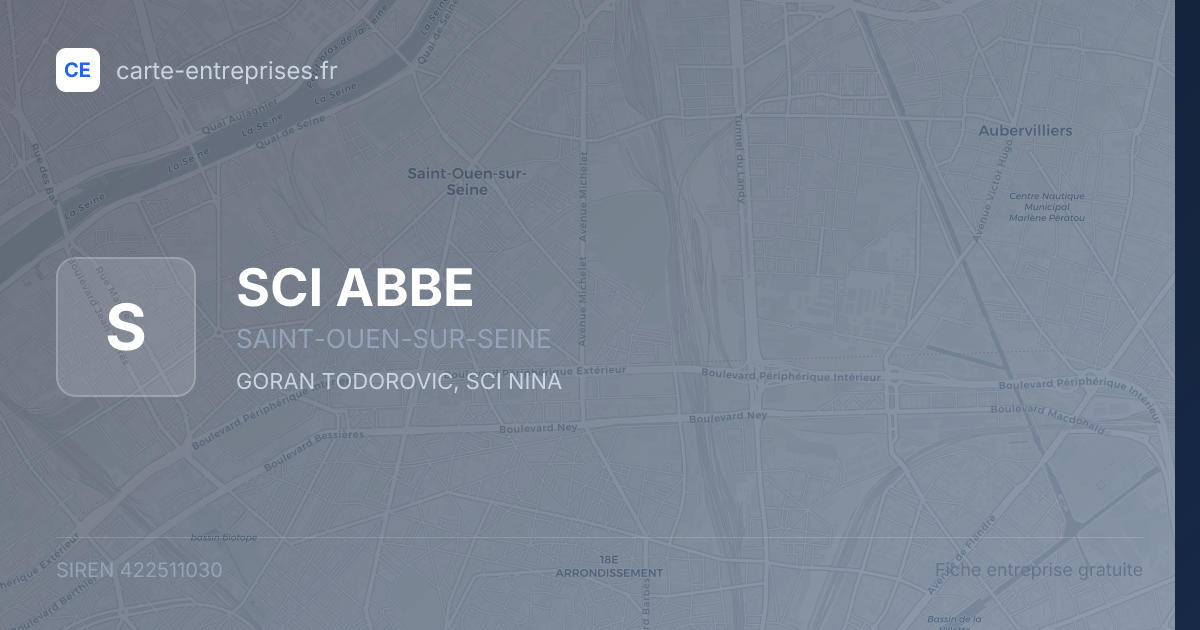 SCI ABBE — 422511030 — fiche entreprise