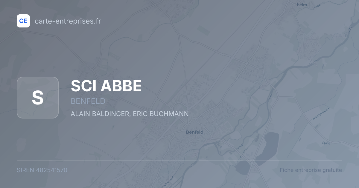 SCI ABBE — 482541570 — fiche entreprise