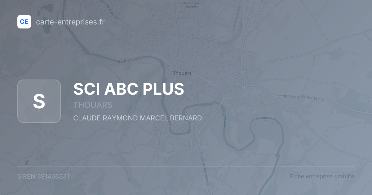 SCI ABC PLUS — 391466331 — fiche entreprise