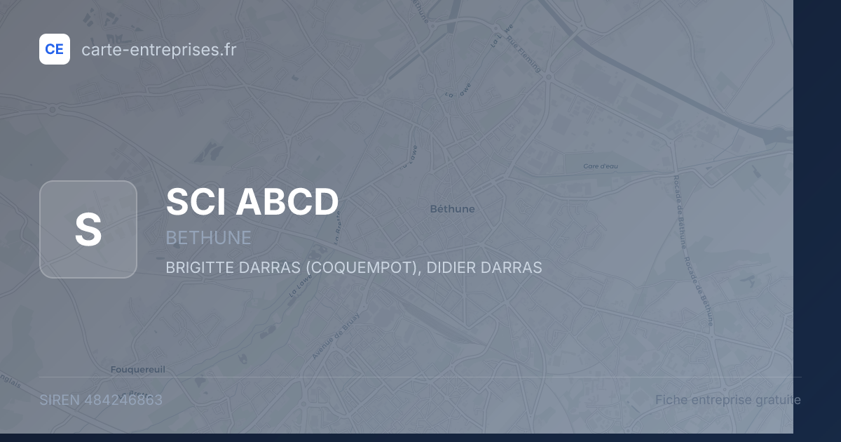 SCI ABCD — 484246863 — fiche entreprise