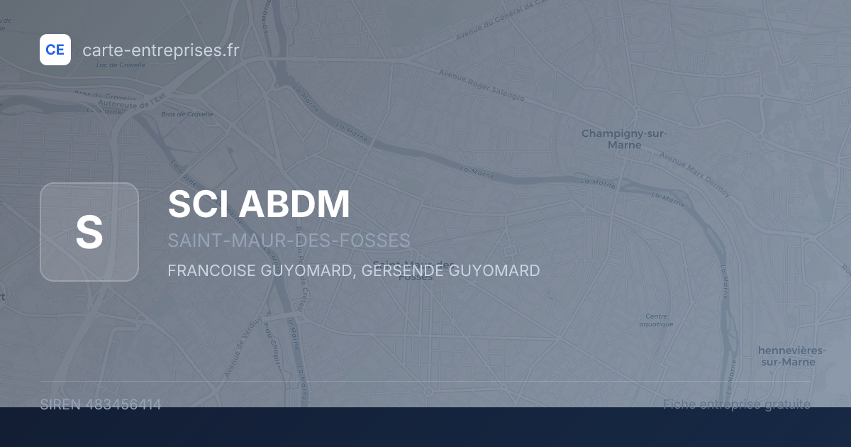 SCI ABDM — 483456414 — fiche entreprise
