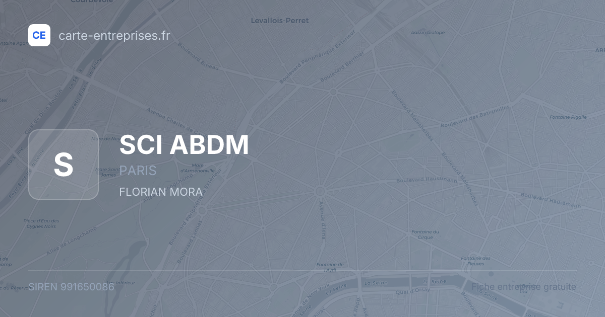 SCI ABDM — 991650086 — fiche entreprise