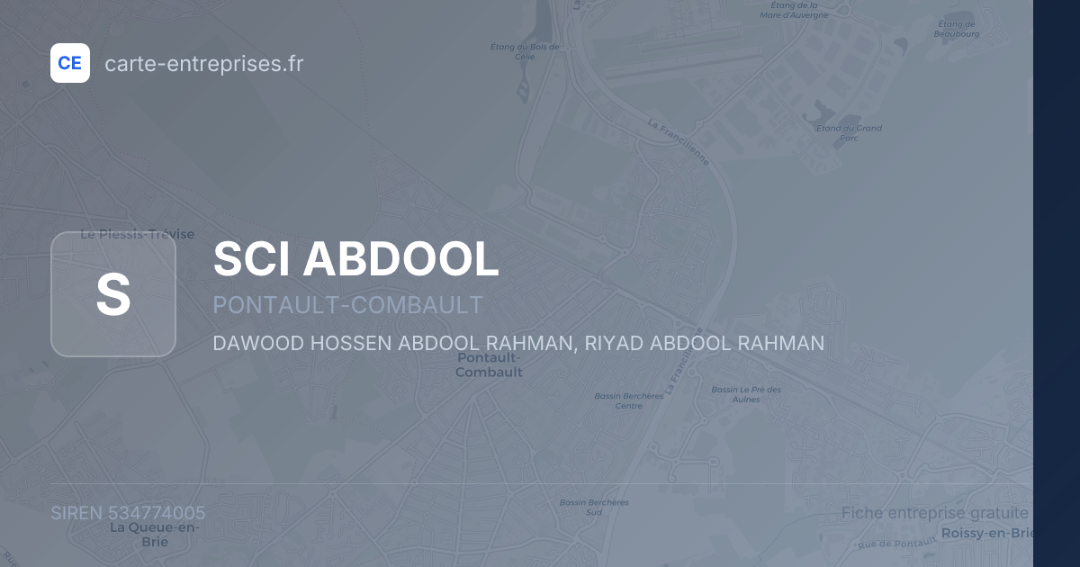 SCI ABDOOL — 534774005 — fiche entreprise