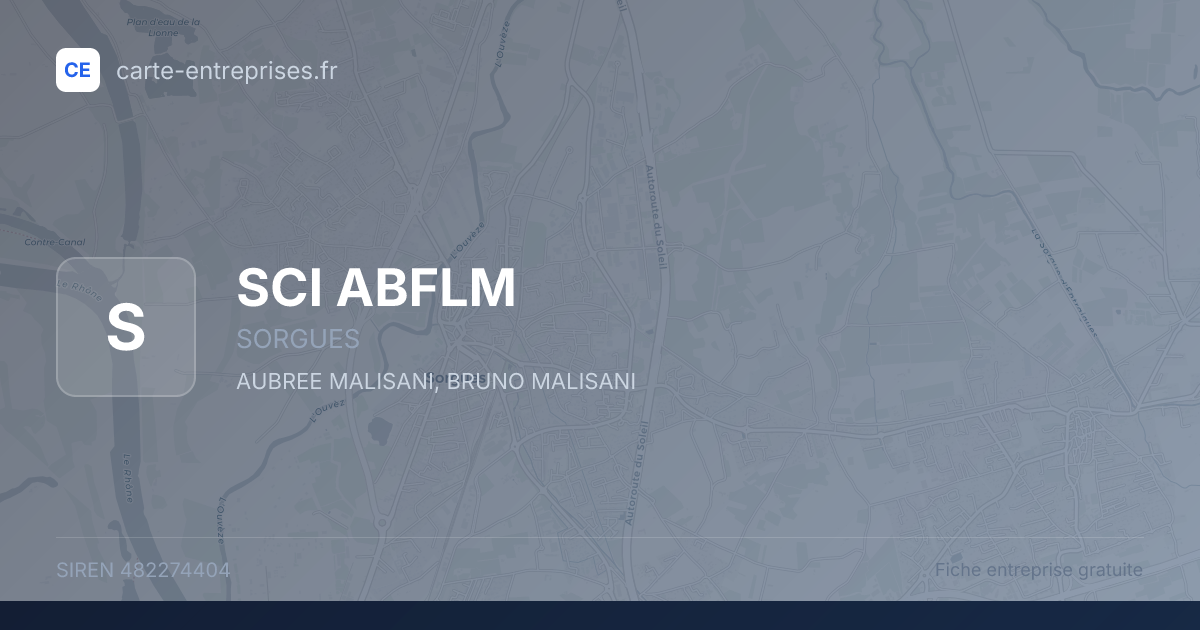 SCI ABFLM — 482274404 — fiche entreprise