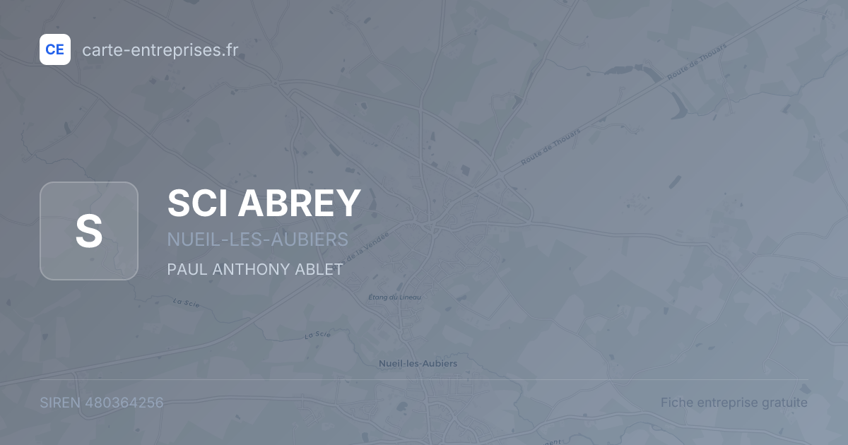 SCI ABREY — 480364256 — fiche entreprise