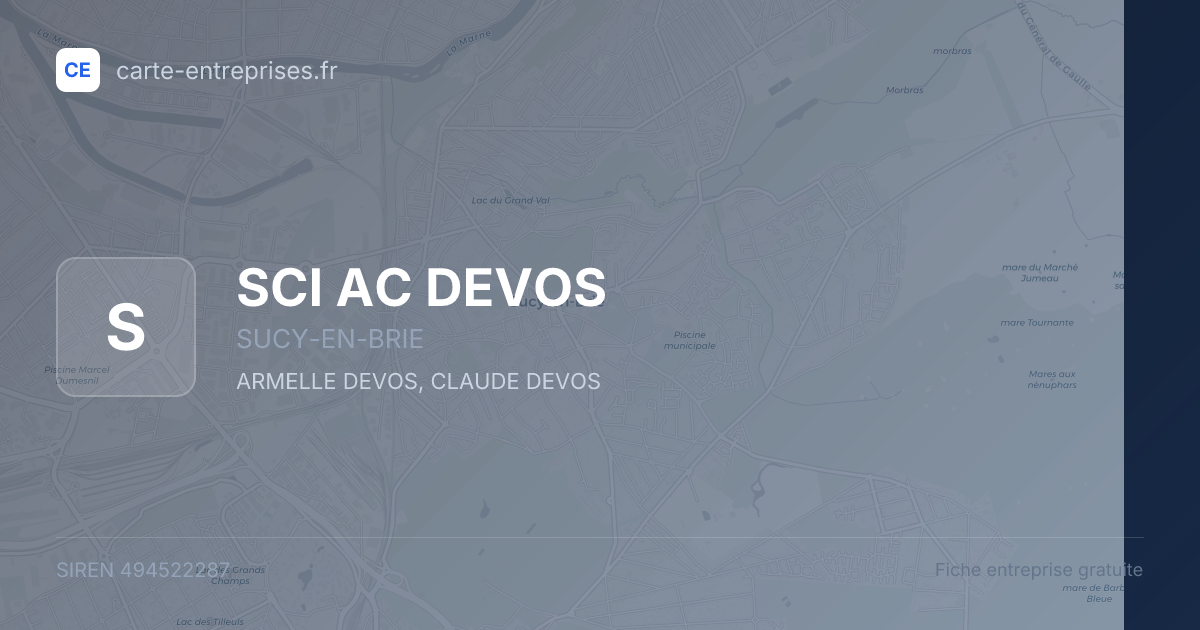 SCI AC DEVOS — 494522287 — fiche entreprise