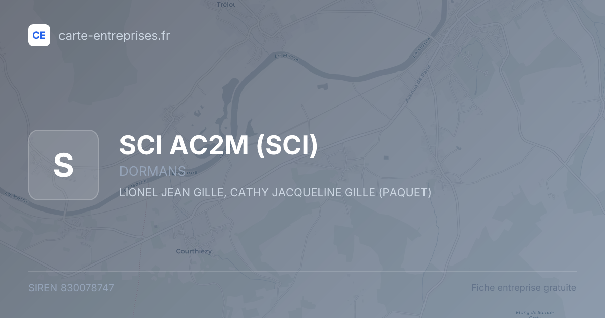 SCI AC2M (SCI) — 830078747 — fiche entreprise