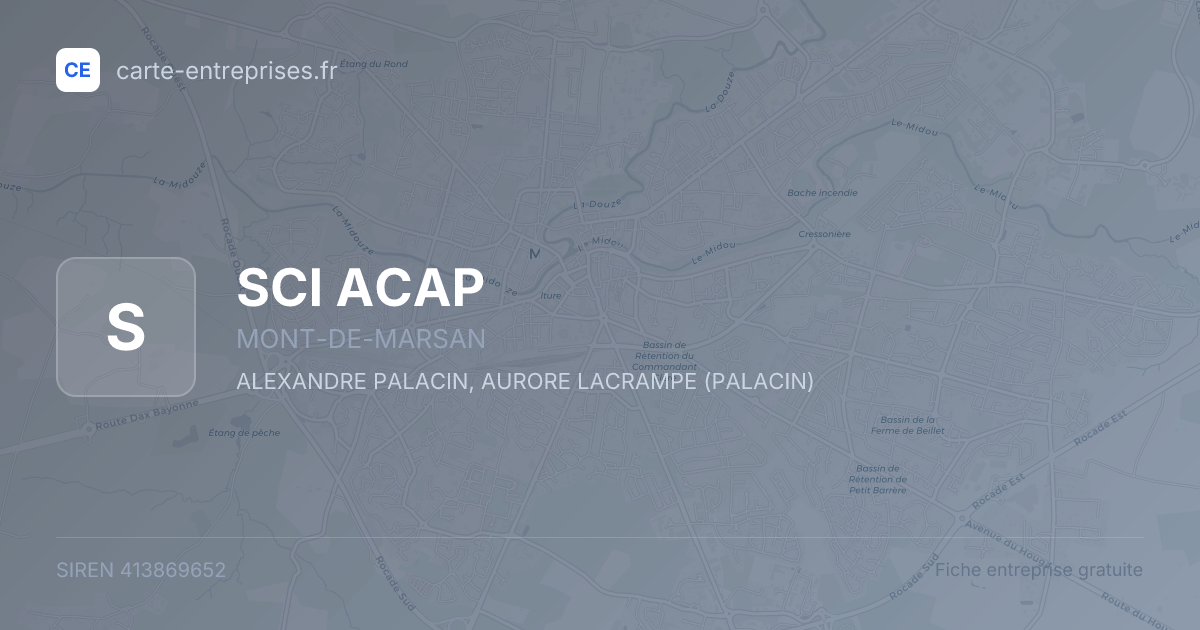 SCI ACAP — 413869652 — fiche entreprise