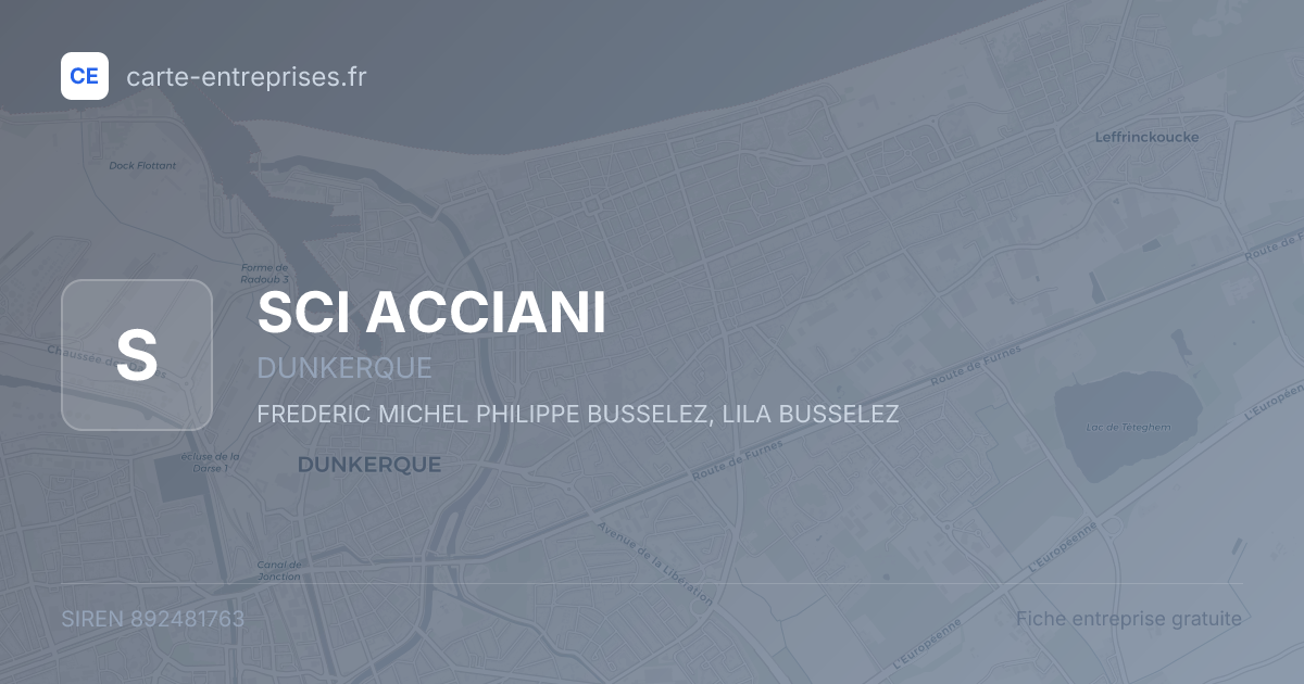 SCI ACCIANI — 892481763 — fiche entreprise