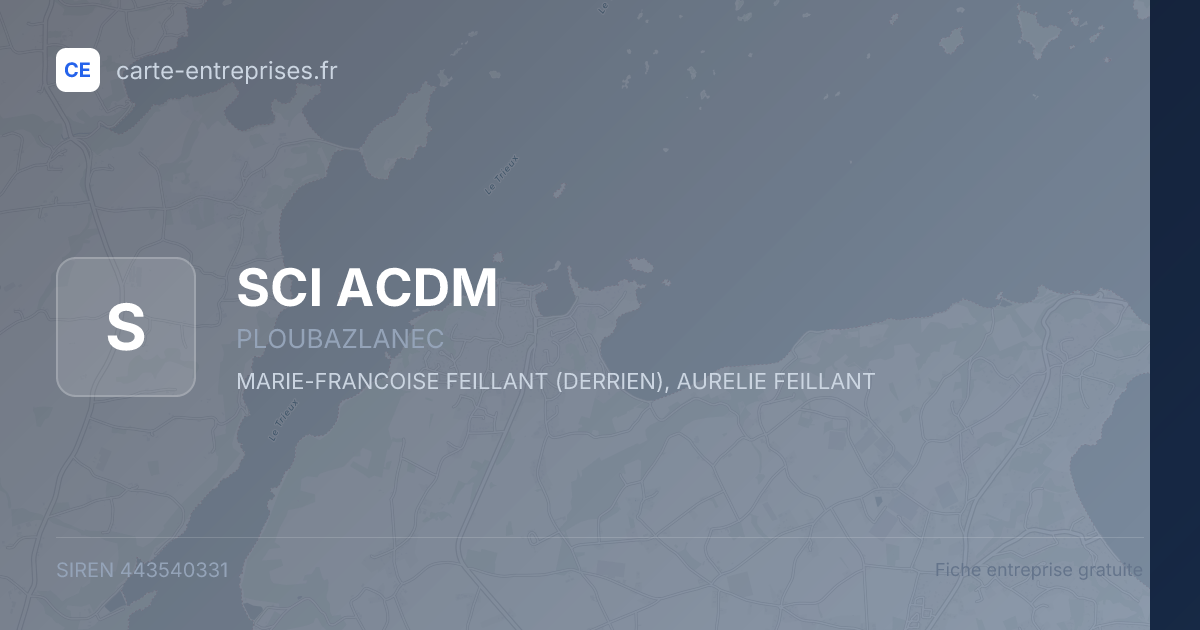 SCI ACDM — 443540331 — fiche entreprise