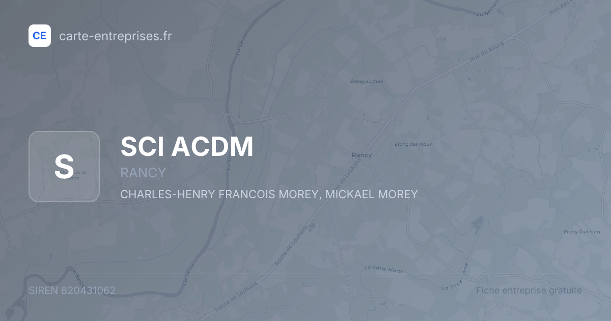SCI ACDM — 820431062 — fiche entreprise