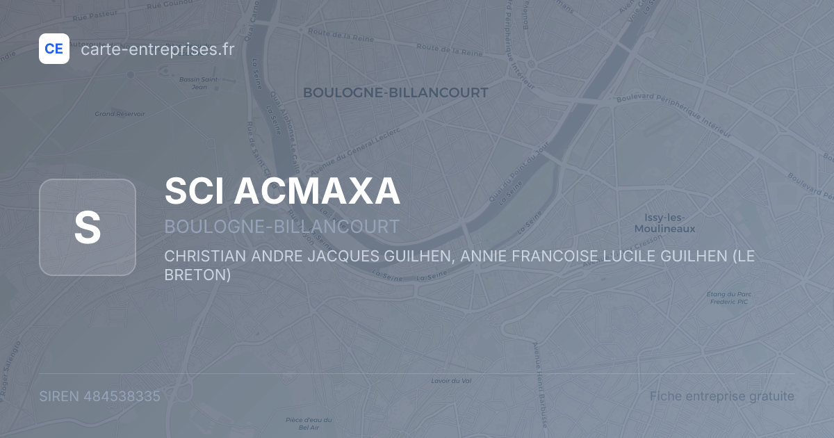 SCI ACMAXA — 484538335 — fiche entreprise