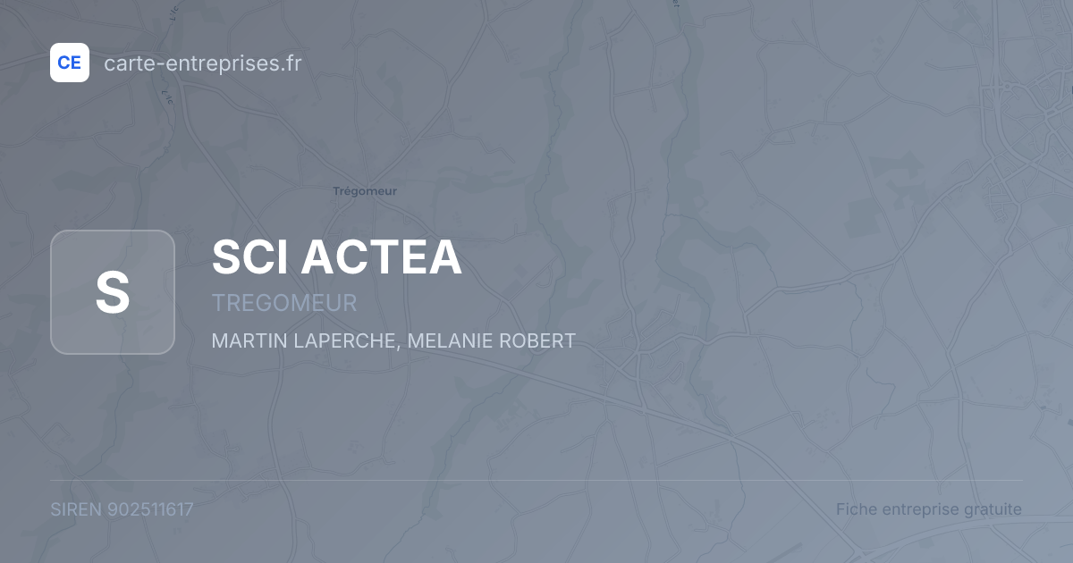 SCI ACTEA — 902511617 — fiche entreprise