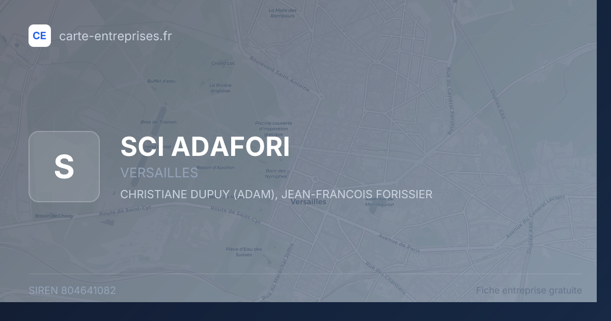 SCI ADAFORI — 804641082 — fiche entreprise