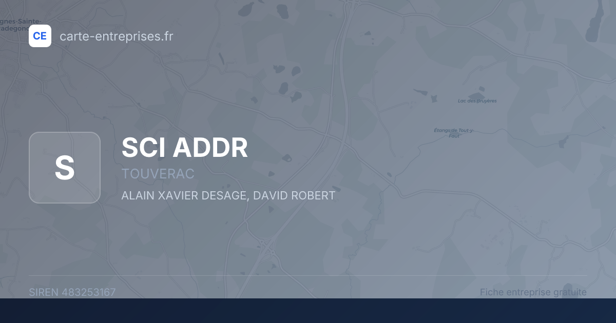 SCI ADDR — 483253167 — fiche entreprise