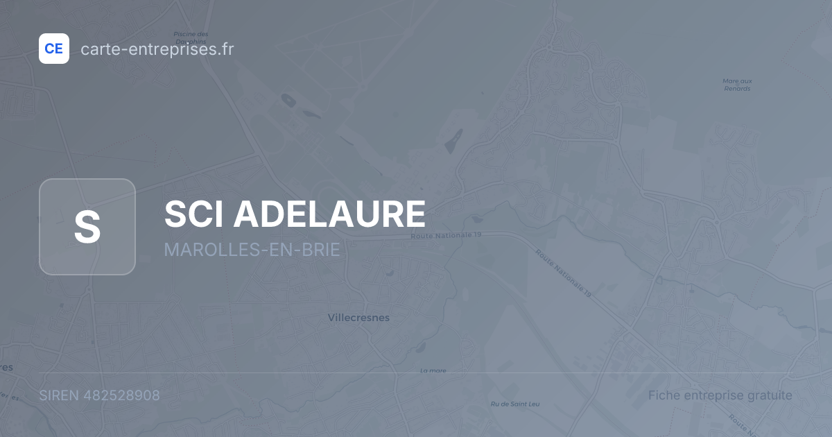SCI ADELAURE — 482528908 — fiche entreprise