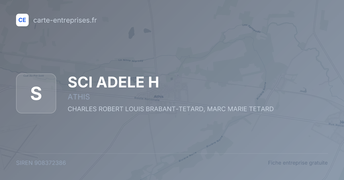 SCI ADELE H — 908372386 — fiche entreprise