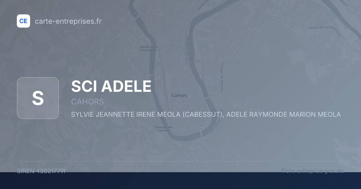 SCI ADELE — 430217711 — fiche entreprise