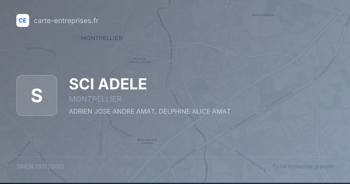 SCI ADELE — 791778681 — fiche entreprise