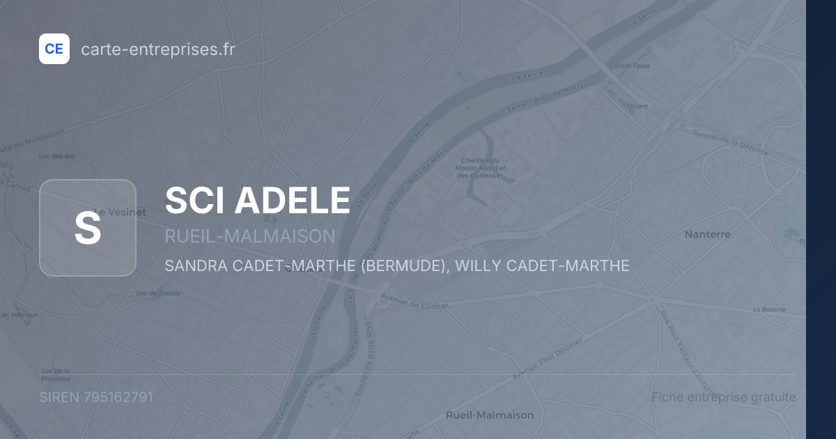 SCI ADELE — 795162791 — fiche entreprise