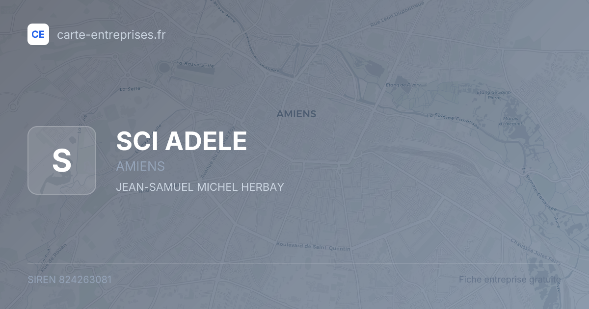 SCI ADELE — 824263081 — fiche entreprise