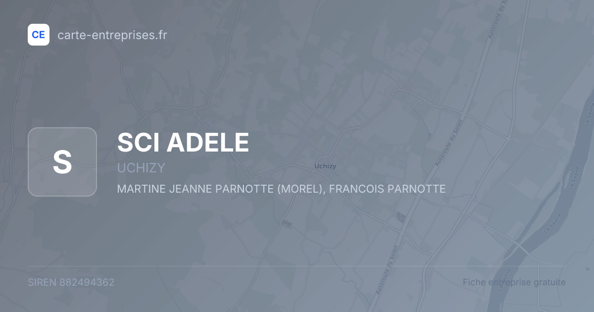 SCI ADELE — 882494362 — fiche entreprise