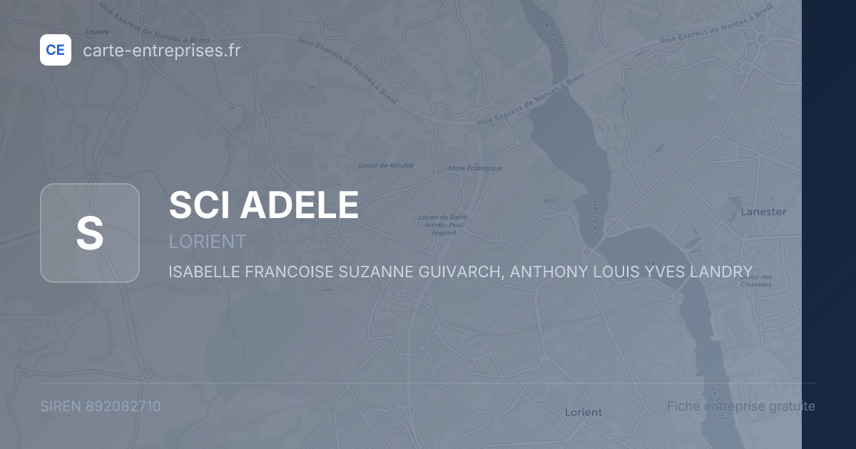 SCI ADELE — 892082710 — fiche entreprise