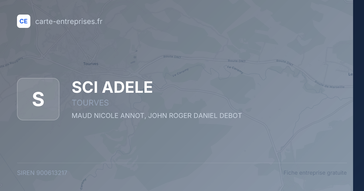 SCI ADELE — 900613217 — fiche entreprise
