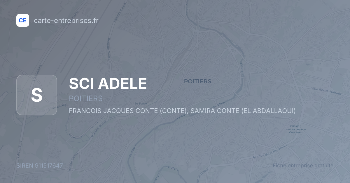 SCI ADELE — 911517647 — fiche entreprise