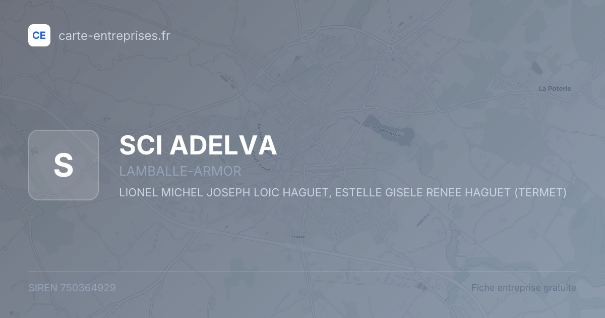 SCI ADELVA — 750364929 — fiche entreprise