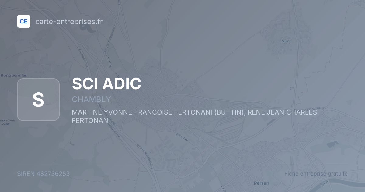 SCI ADIC — 482736253 — fiche entreprise